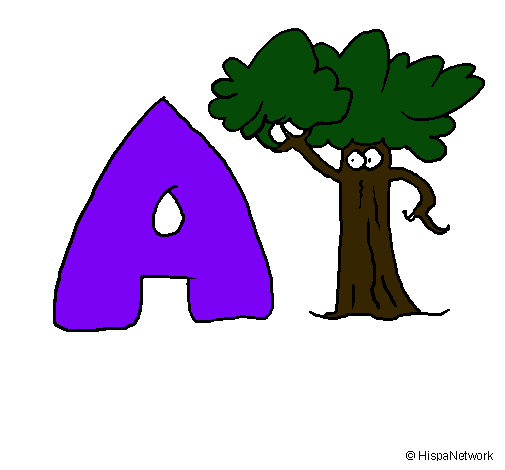 Dibujo Árbol pintado por zahi45