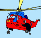 Dibujo Helicóptero al rescate pintado por CAMMArin