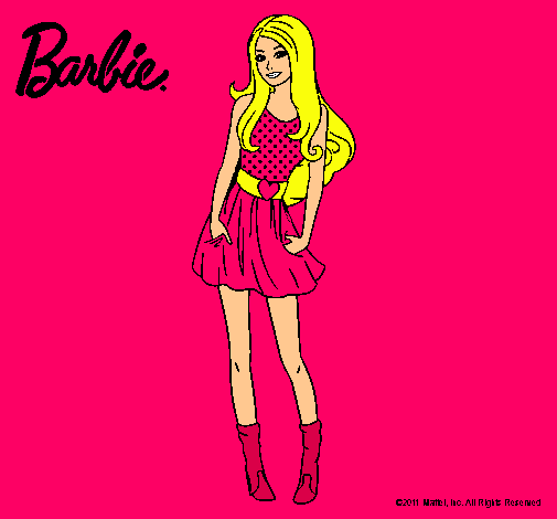 Dibujo Barbie veraniega pintado por IsabellaF