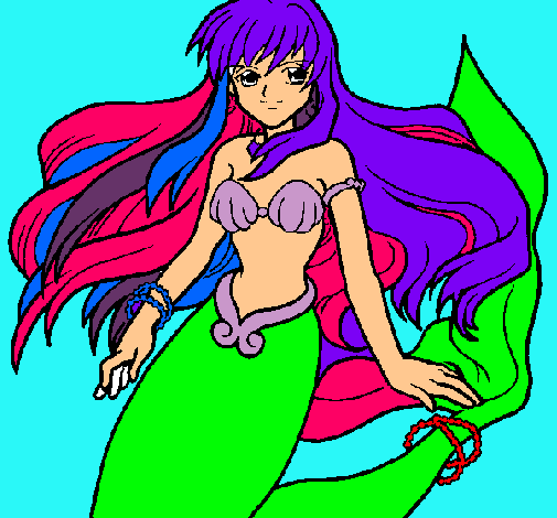 Dibujo Sirena pintado por karenxxitha_23
