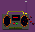Dibujo Radio cassette 2 pintado por mika123