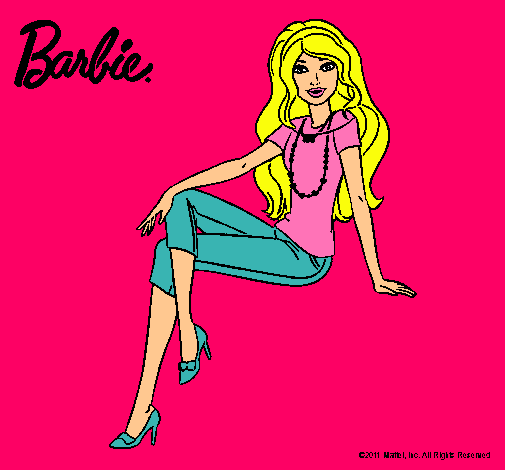 Dibujo Barbie moderna pintado por amalia