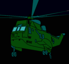 Dibujo Helicóptero al rescate pintado por sebasti