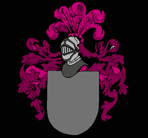 Dibujo Escudo de armas y casco pintado por Brando_201