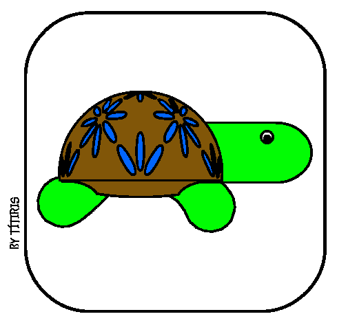 Dibujo Tortuga 4 pintado por litzzy