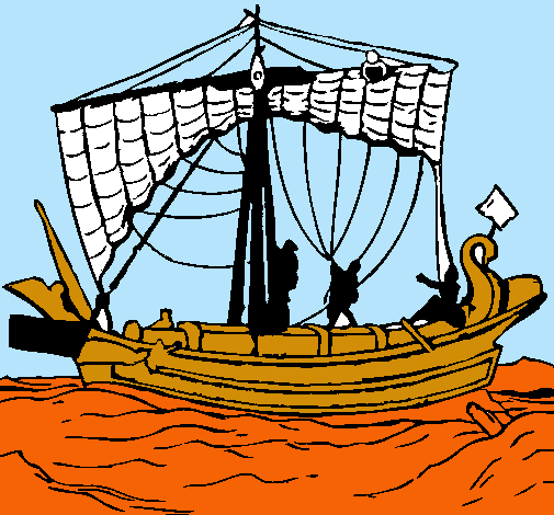 Dibujo Barco romano pintado por ameth