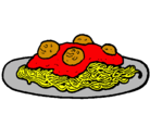 Dibujo Espaguetis con carne pintado por bianchu