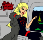 Dibujo Barbie llega a París pintado por yaneneira