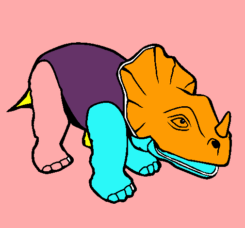 Dibujo Triceratops II pintado por Cmora10