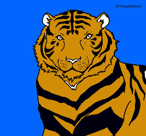 Dibujo Tigre pintado por rocio_la9