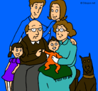 Dibujo Familia pintado por lulolulo
