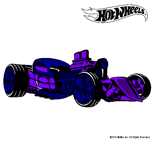 Dibujo Hot Wheels 10 pintado por emilo