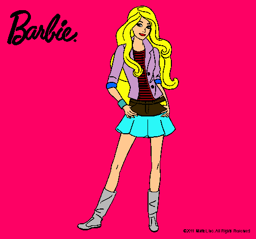 Dibujo Barbie juvenil pintado por karenxxitha_23
