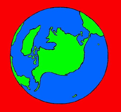 Dibujo Planeta Tierra pintado por Darknol