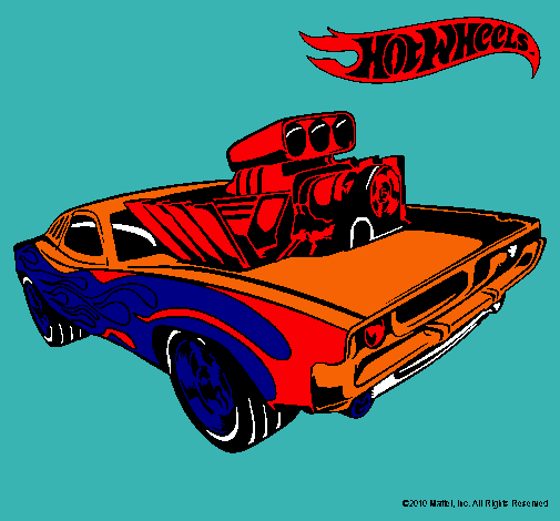 Dibujo Hot Wheels 11 pintado por emilo