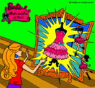 Dibujo El vestido mágico de Barbie pintado por kelita