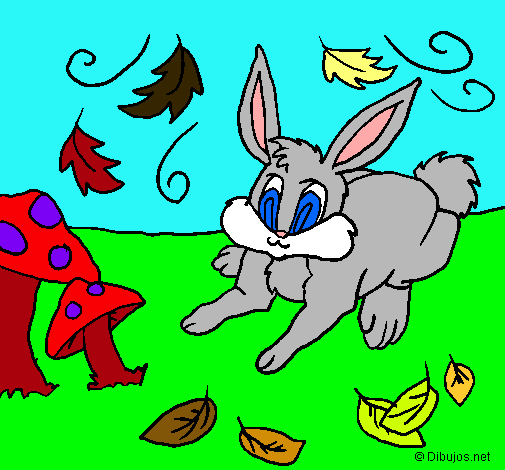 Dibujo Conejo pintado por valen11