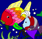 Dibujo Peces pintado por pescados