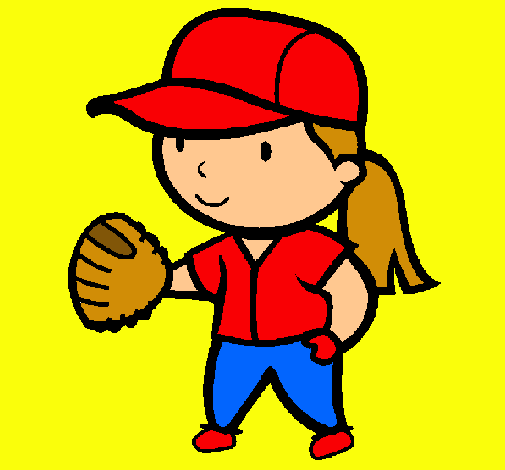 Dibujo Jugadora de béisbol pintado por Darknol
