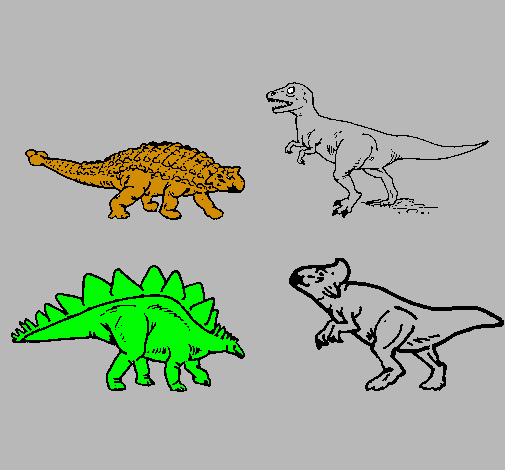 Dibujo Dinosaurios de tierra pintado por Cmora10