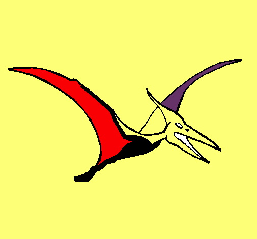 Dibujo Pterodáctilo pintado por kampanyta