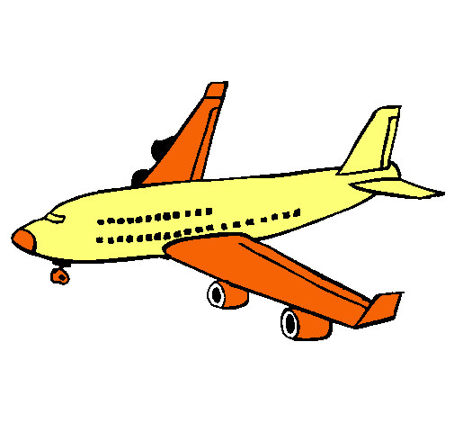 Dibujo Avión de pasajeros pintado por ameth