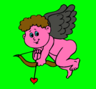 Dibujo Cupido pintado por hashira