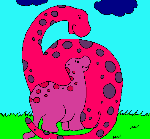 Dibujo Dinosaurios pintado por 20032000