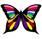 Dibujo Mariposa pintado por haloja