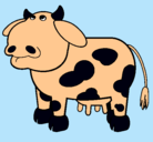 Dibujo Vaca pensativa pintado por ashli