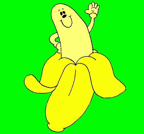 Dibujo Banana pintado por  luzmaria