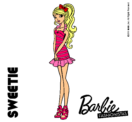 Dibujo Barbie Fashionista 6 pintado por mimi_19