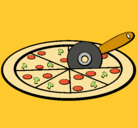 Dibujo Pizza pintado por noema