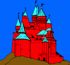 Dibujo Castillo medieval pintado por genial