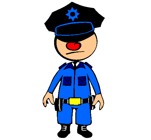 Dibujo Policía pintado por Anita27