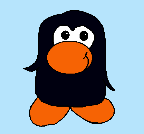 Dibujo Pingüino 2 pintado por linditha