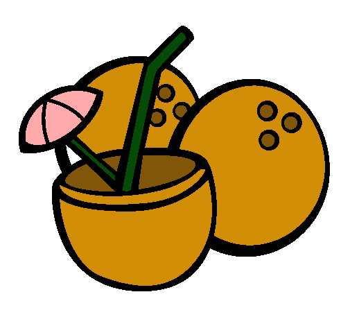 Dibujo Cóctel de coco pintado por jennix 