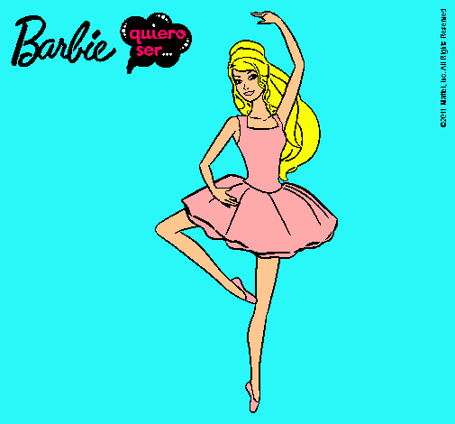 Dibujo Barbie bailarina de ballet pintado por nicol_