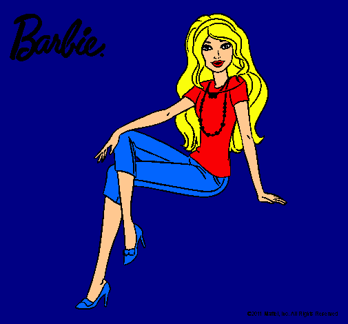 Dibujo Barbie moderna pintado por amalia