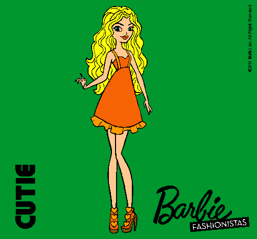 Dibujo Barbie Fashionista 3 pintado por amalia