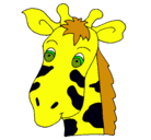 Dibujo Cara de jirafa pintado por gira56