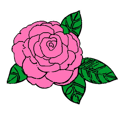 Dibujo Rosa pintado por maka10