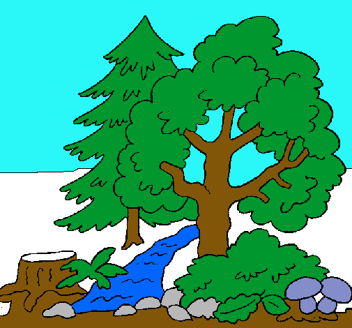 Dibujo Bosque pintado por david0274