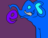 Dibujo Elefante pintado por coralito
