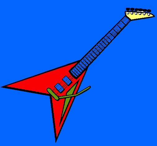 Dibujo Guitarra eléctrica II pintado por fran1