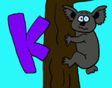 Dibujo Koala pintado por coralito