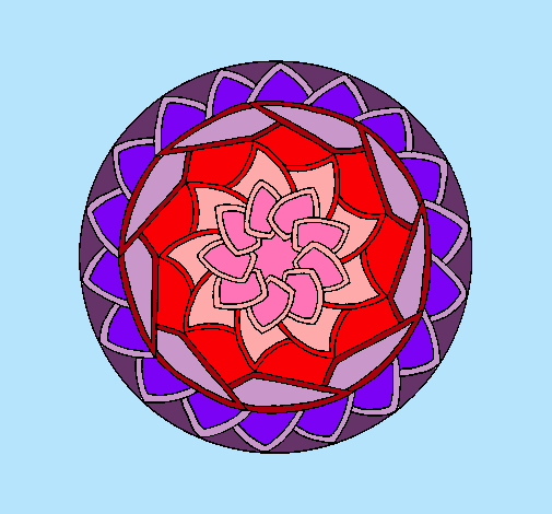 Dibujo Mandala 1 pintado por gaby_nena