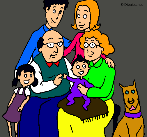 Dibujo Familia pintado por kanene