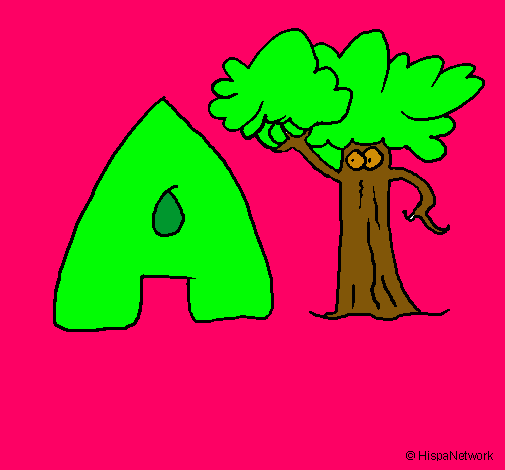 Dibujo Árbol pintado por  luzmaria