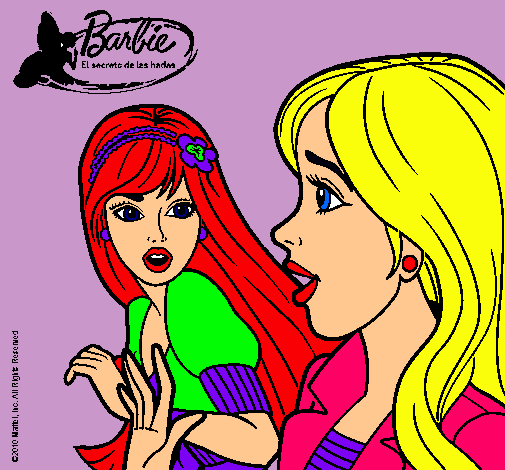 Dibujo Barbie sorprendida pintado por Miilaagroo